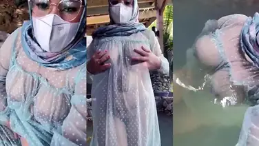 Bokep Jilbab Transparan Di Kolam Renang Viral
